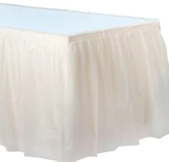 Plastic Table Skirt, 168in x 29in, Assorted Colors