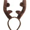 Plush Reindeer Antler Headband for Adults