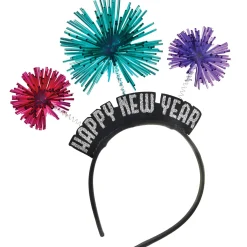 Pom-Pom Firework Happy New Year Headband