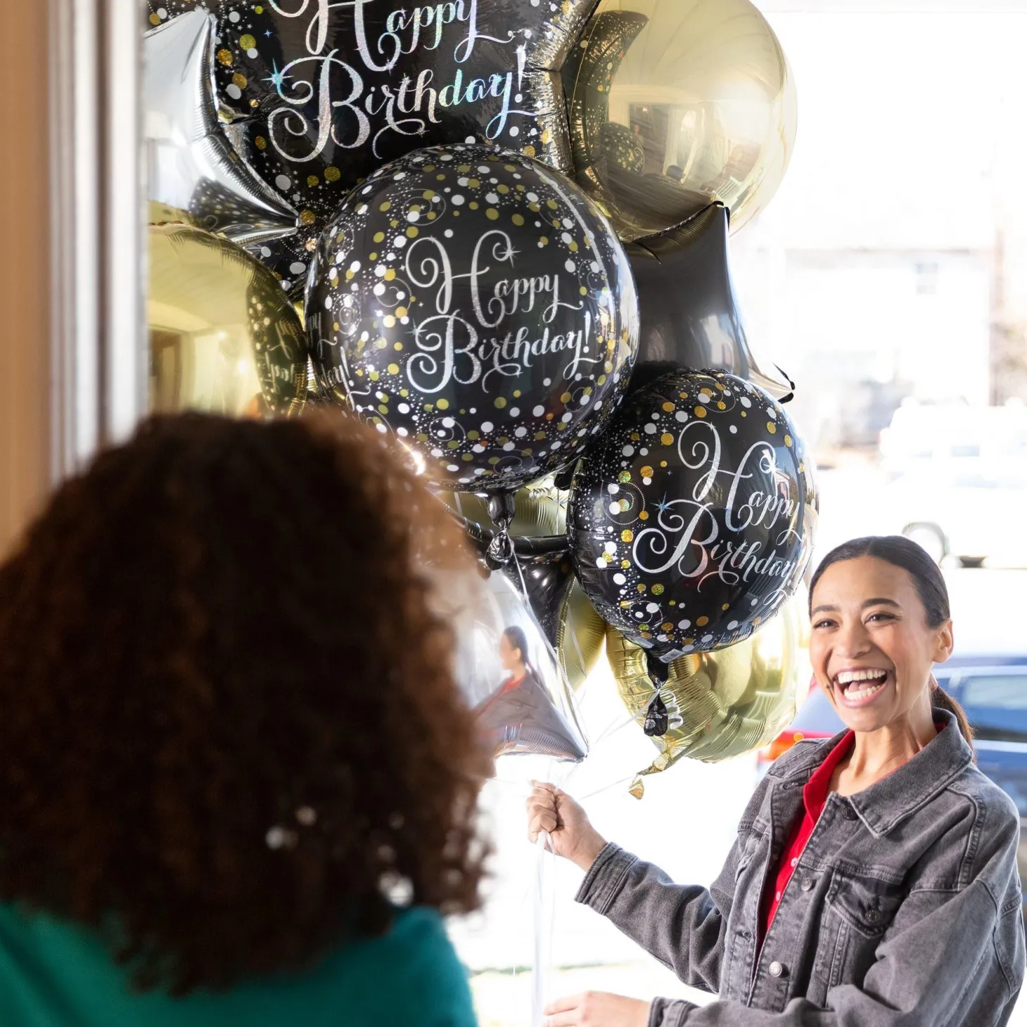 Premium Sparkling Celebration Birthday Foil Balloon Bouquet, 8pc