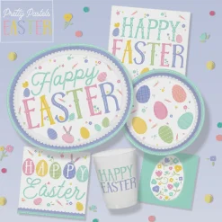 Pretty Pastel Easter Dessert Plates 8ct