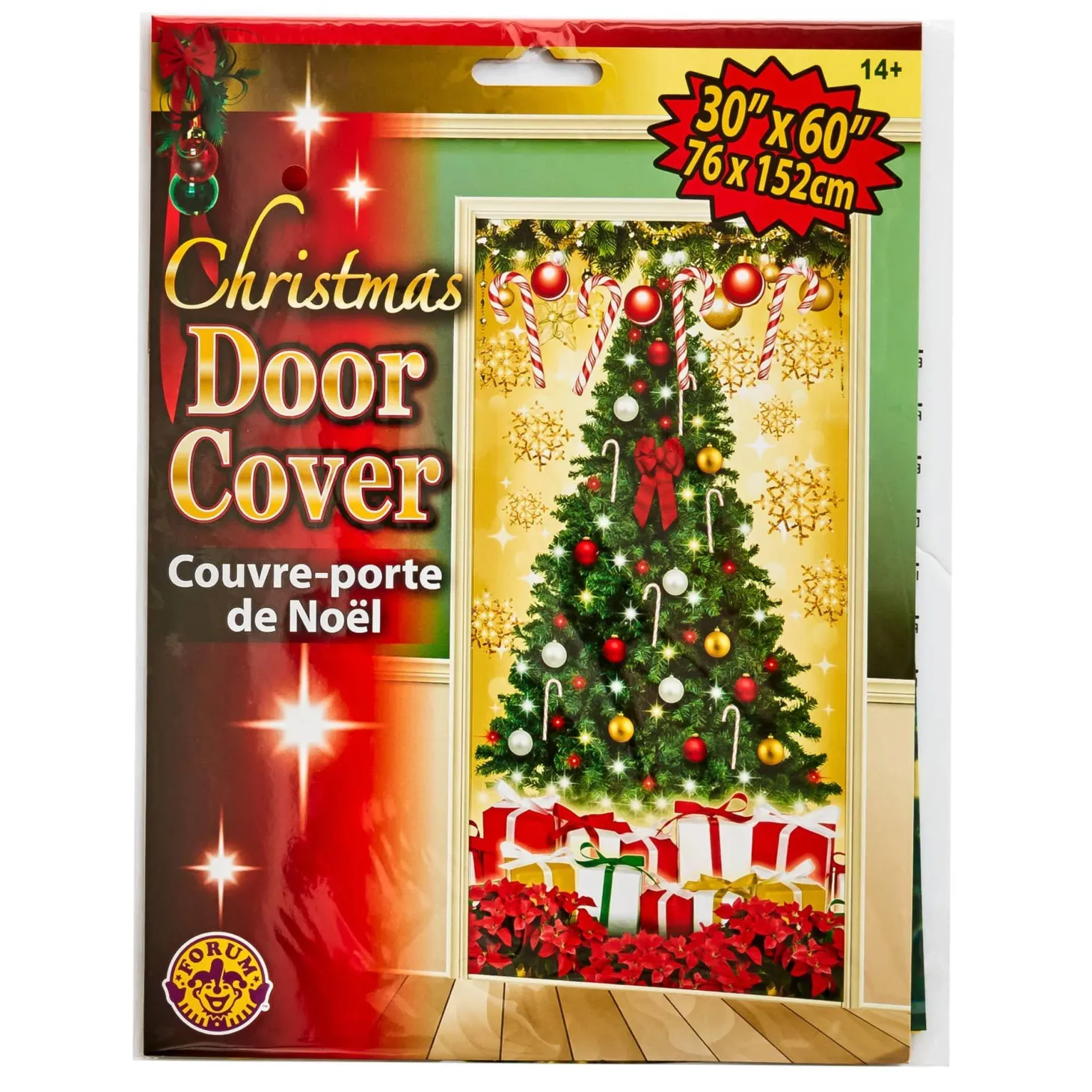 Printed Christmas Tree Holiday Door Cover
