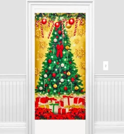 Printed Christmas Tree Holiday Door Cover