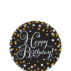 Prismatic Birthday Dessert Plates 8ct - Sparkling Celebration
