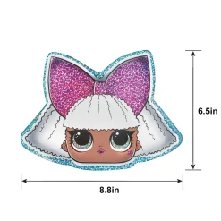 Prismatic Diva-Shaped Dessert Plates, 8.8in, 8ct - L.O.L. Surprise! Together 4-Eva