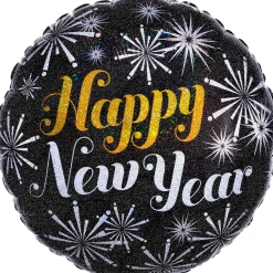Prismatic Happy New Year Foil Balloon, 18in - New Year Pizzazz