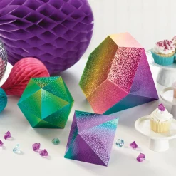 Prismatic Sparkle Jewel Table Decorations, 3pc