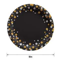 Prismatic Sparkling Celebration Paper Lunch Plates, 9in, 8ct