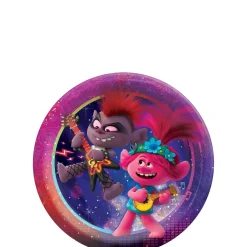Prismatic Trolls World Tour Dessert Plates 8ct
