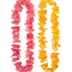 Rainbow Flower Leis 6ct