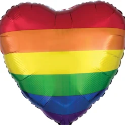 Rainbow Heart Balloon