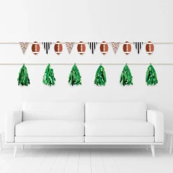Ready Set Football Cardstock & Foil Banner Set, 2pc, 6ft