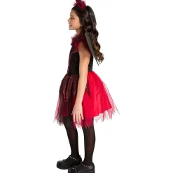 Red Devil Costume Dress for Girls