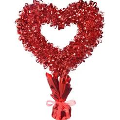 Red Heart Tinsel Centerpiece