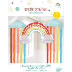Retro Rainbow & Cloud Hanging Decorations