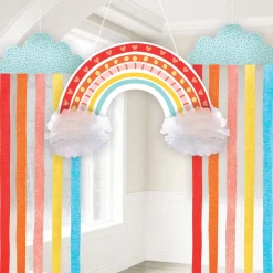 Retro Rainbow & Cloud Hanging Decorations