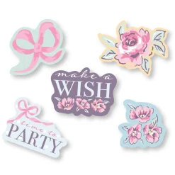 Ribbon and Rose Favor Kit for 8 Guests