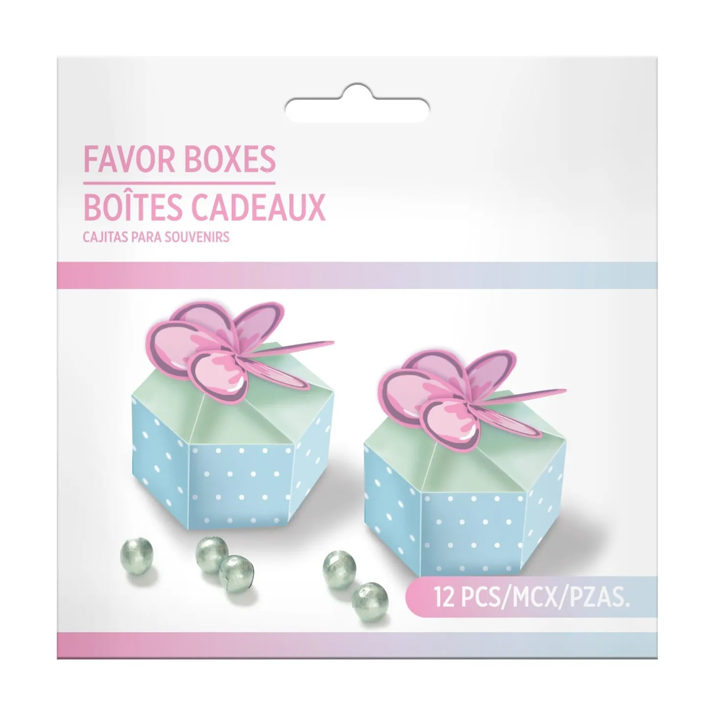 Ribbon and Rose Favor Kit for 8 Guests