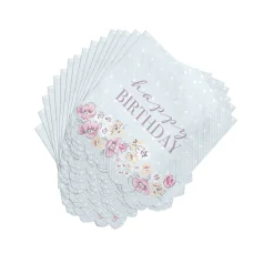 Ribbon and Rose Napkins, 16ct, Assorted Options