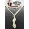 Roaring 20s Deluxe Faux Pearl Knotted Necklace, 62in