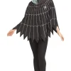 Rose Gold Glitter Spiderweb Poncho for Adults