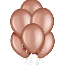 Rose Gold Pearl Latex Balloons, Assorted Options