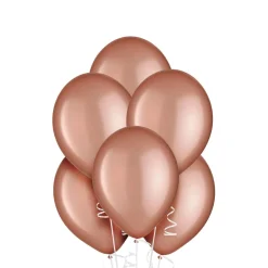 Rose Gold Pearl Latex Balloons, Assorted Options