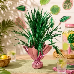 Royal Palm Table Centerpiece - Foil Spray, 18in