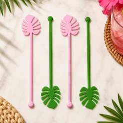 Royal Palm Tropical Drink Stirrers, 7.75in, 4ct