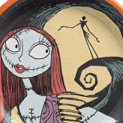 Sally & Spiral Hill Paper Dessert Plates, 6.75in, 18ct - The Nightmare Before Christmas