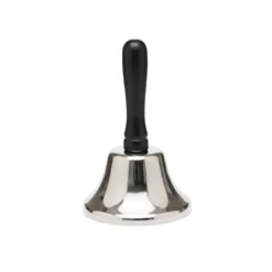 Santa Hand Bell, Silver
