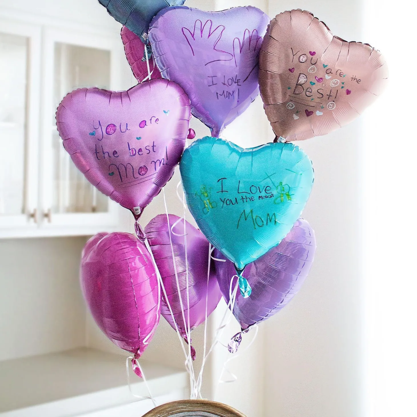 Satin Heart Balloon, 17in, Assorted Colors