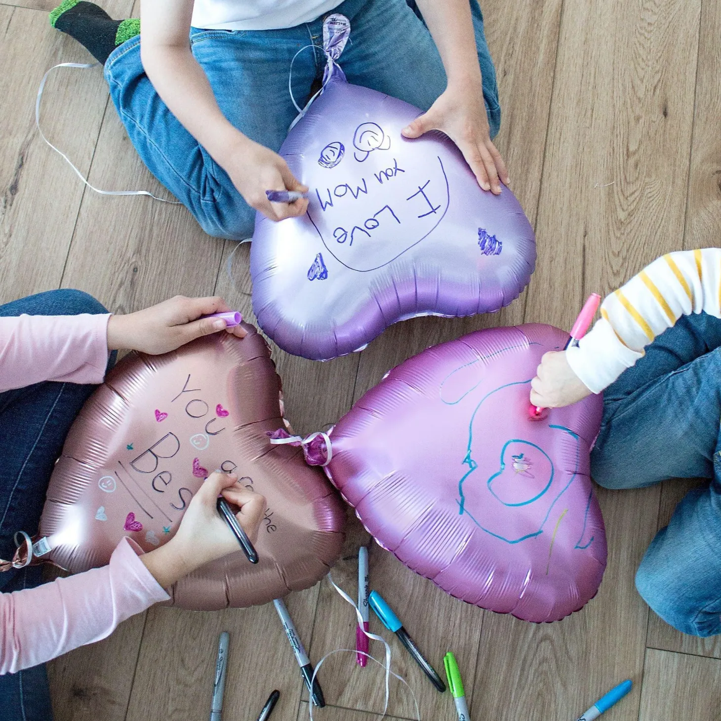 Satin Heart Balloon, 17in, Assorted Colors