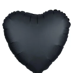 Satin Heart Balloon, 17in, Assorted Colors