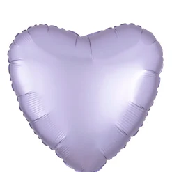 Satin Heart Balloon, 17in, Assorted Colors