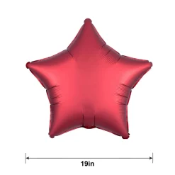 Satin Star Balloon, 19in, Assorted Colors