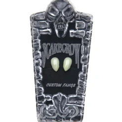 Scarecrow™ Glow-in-the-Dark Deluxe Vampire Fang Set, 14mm, 2pc
