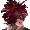 Scarlet Venetian Masquerade Mask