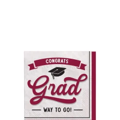 School Spirit Paper Beverage Napkins, 16ct, Assorted Options, Assorted Colors