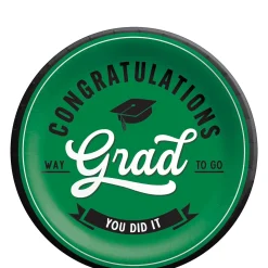 School Spirit Paper Plates, 8ct, Assorted Colors