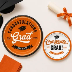 School Spirit Paper Plates, 8ct, Assorted Colors