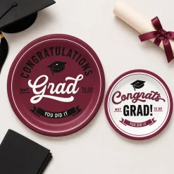 School Spirit Paper Plates, 8ct, Assorted Colors