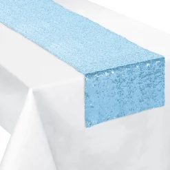Sequin Table Runner, 13in x 72in - Oh Baby!, Assorted Colors