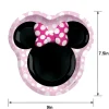 Shaped Minnie Mouse Forever Lunch Plates, 8ct