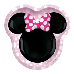 Shaped Minnie Mouse Forever Lunch Plates, 8ct