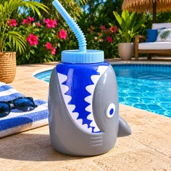 Shark Cup with Straw