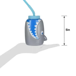 Shark Cup with Straw