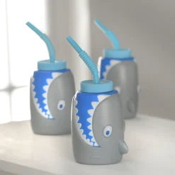 Shark Cup with Straw