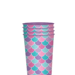 Shimmering Mermaid Favor Cups, 16oz - 4ct