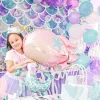 Shimmering Mermaid Foil Balloon Bouquet, 5pc
